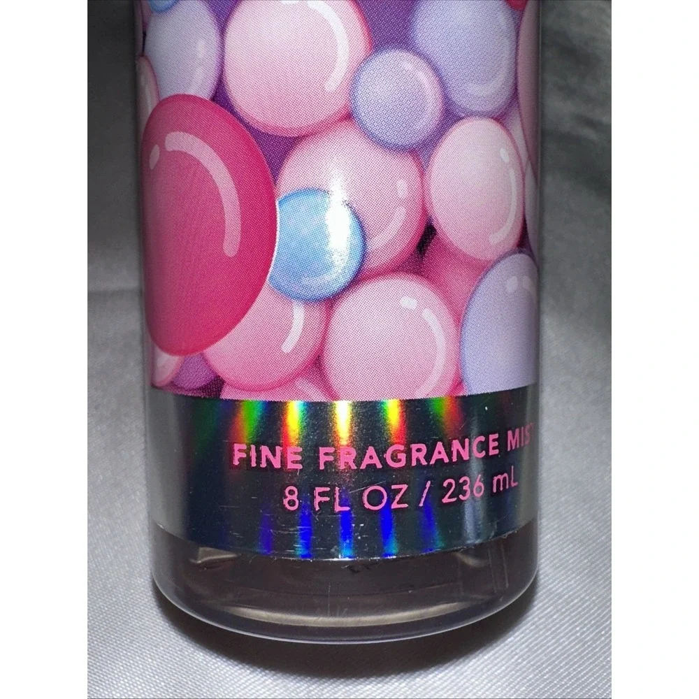 Bath & Body Works Bubble Gum Pop Fine Fragrance Mist 8oz Set of 2 New